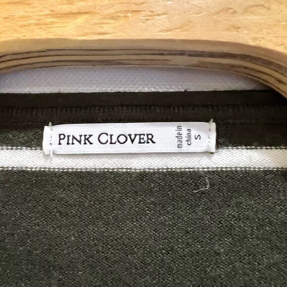 Pink Clover Womens Valencia Curved Ribbed Hem Sweater Olive‎ S Petite Stich Fix - Picture 2 of 6